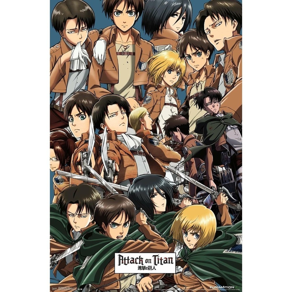 Attack on Titan Collage Wall Poster Trends International RP14037 22.375 x 34 New